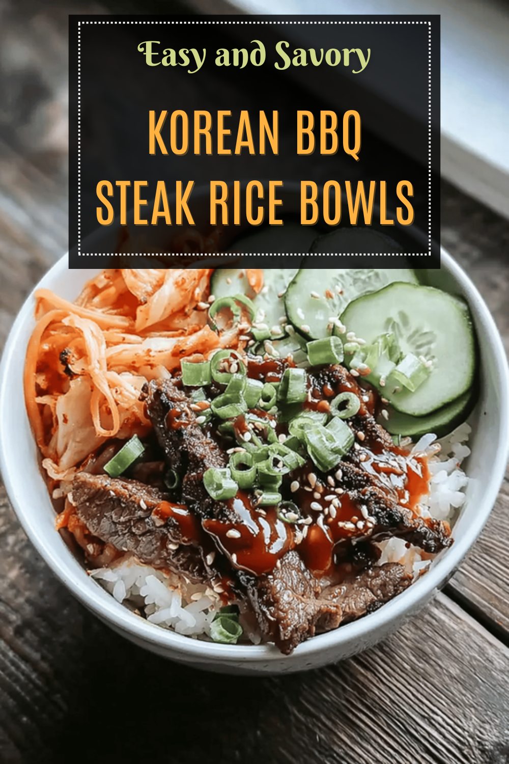 Korean Bbq Steak Rice Bowls