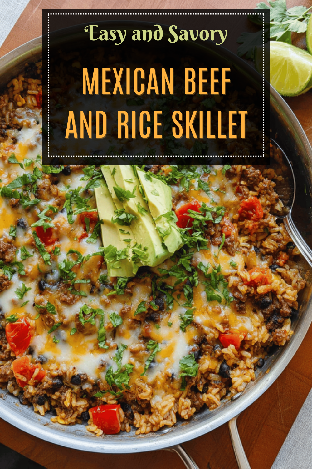 Mexican Beef And Rice Skillet