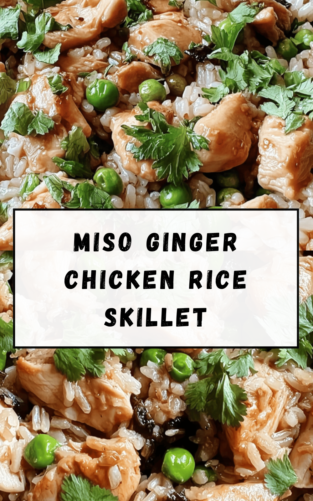 Miso Ginger Chicken Rice Skillet
