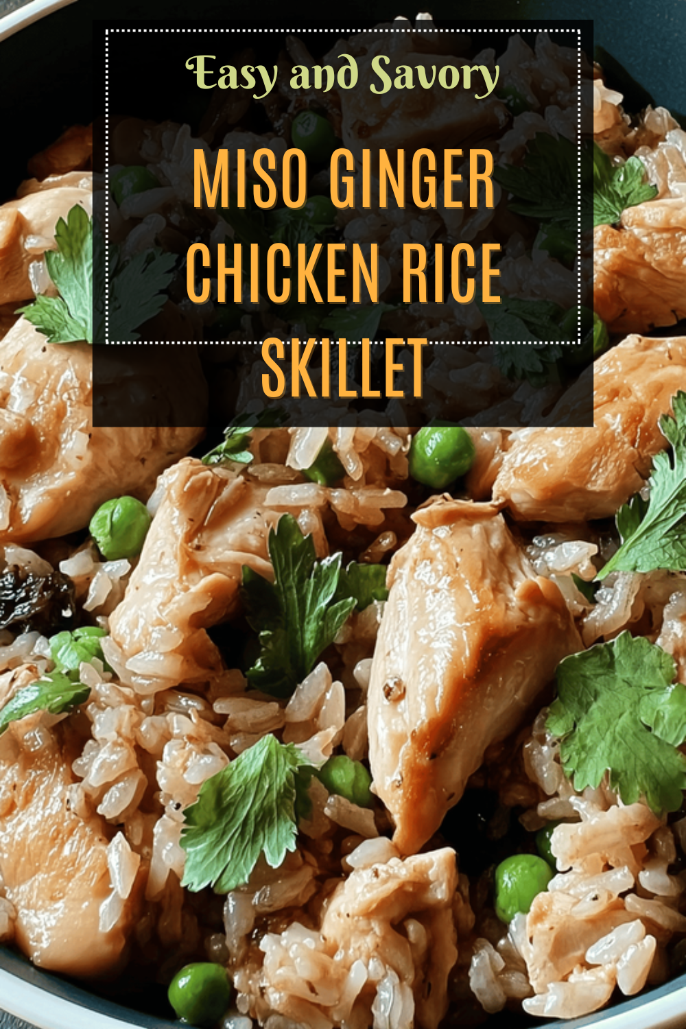 Miso Ginger Chicken Rice Skillet