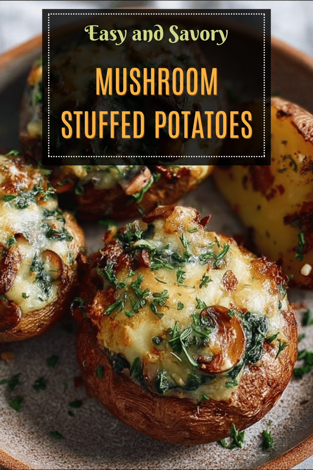 Mushroom Stuffed Potatoes