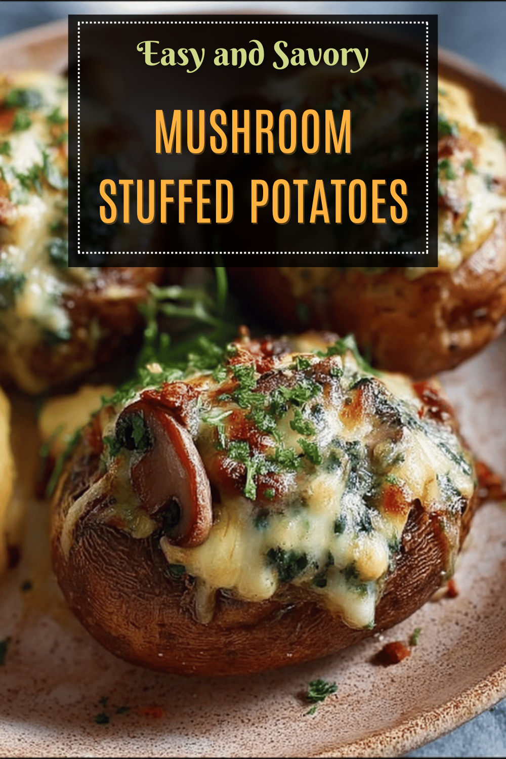 Mushroom Stuffed Potatoes