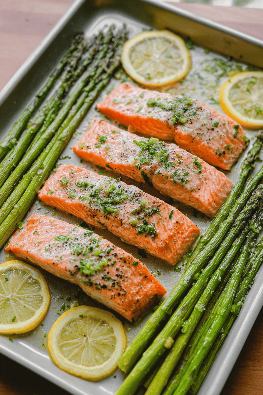 One Pan Salmon Asparagus Recipe