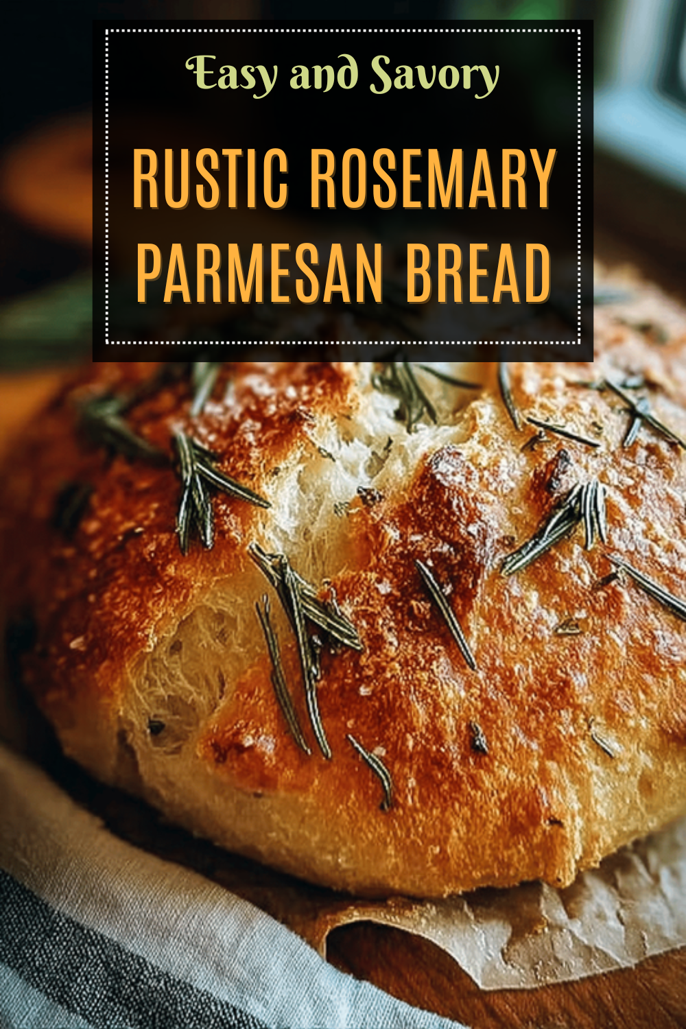 Rustic Rosemary Parmesan Bread