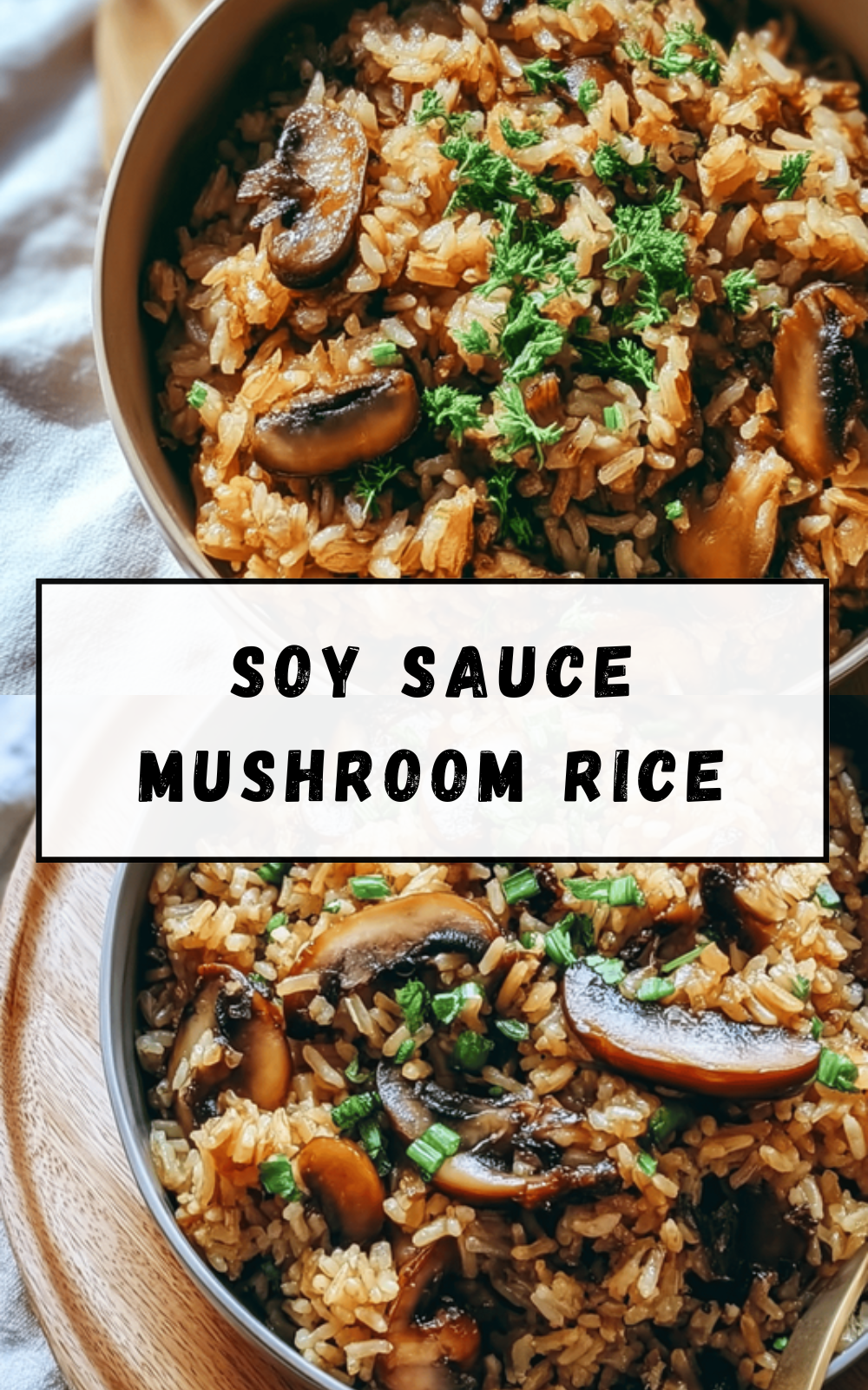 Soy Sauce Mushroom Rice