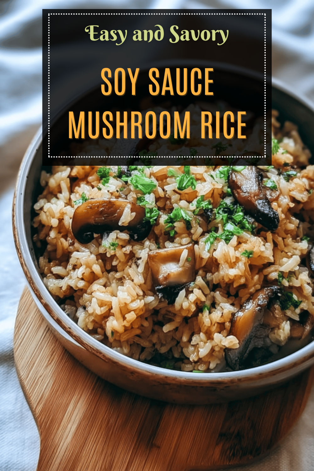 Soy Sauce Mushroom Rice