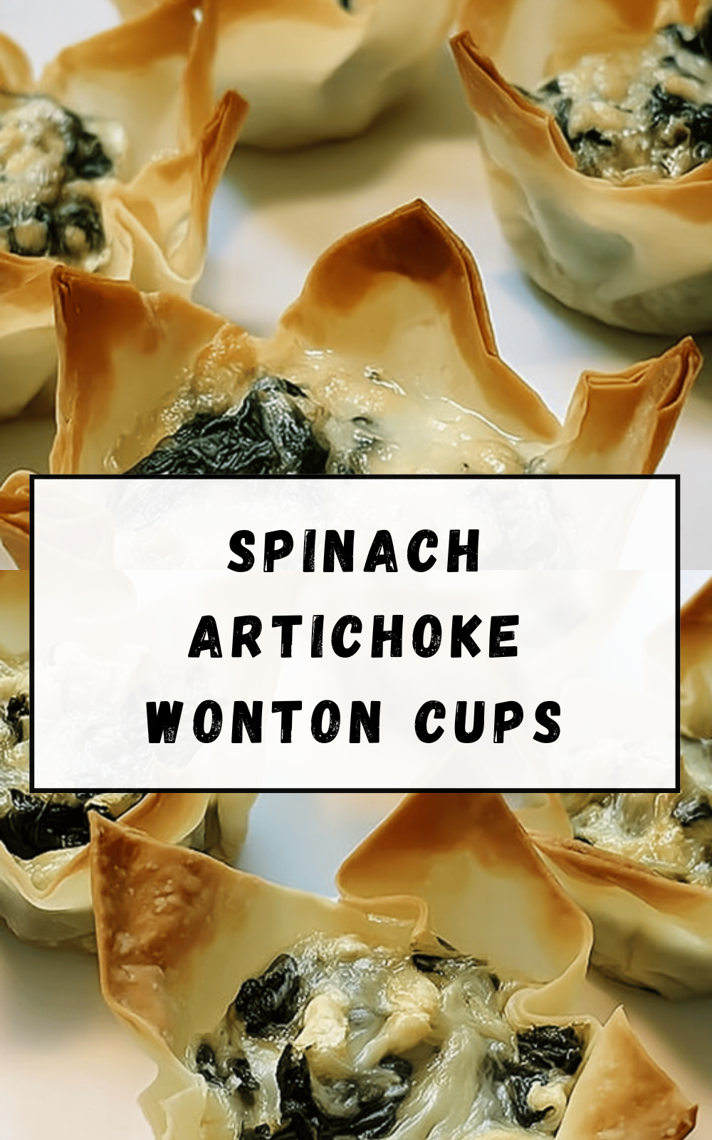 Spinach Artichoke Wonton Cups