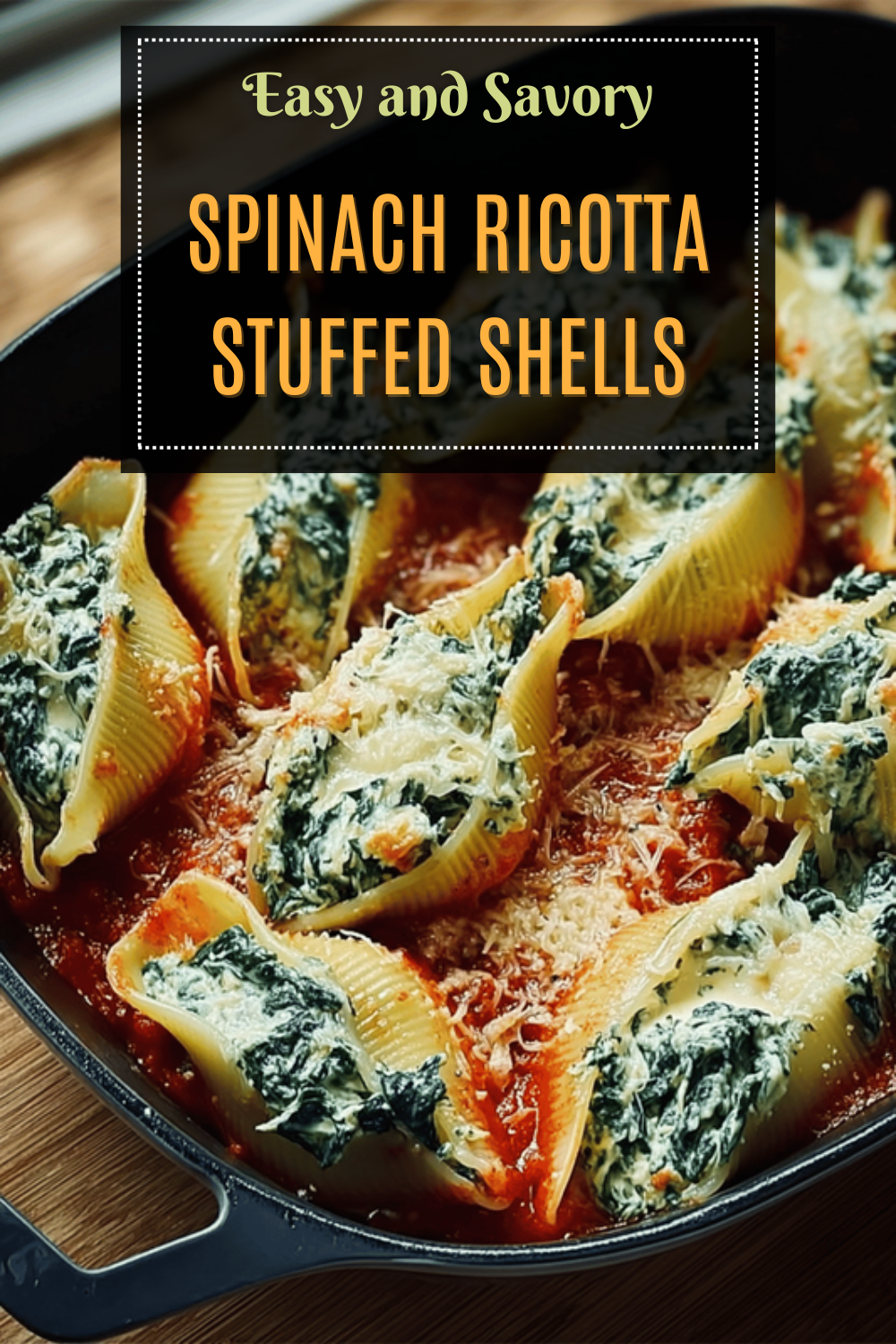 Spinach Ricotta Stuffed Shells
