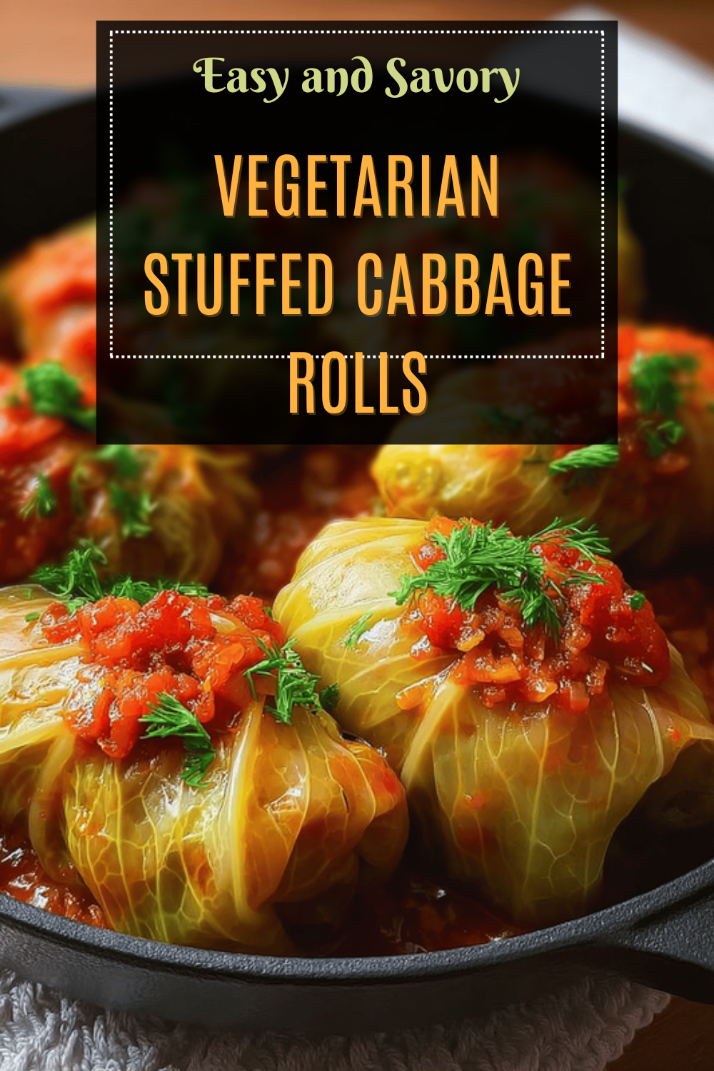 Vegetarian Stuffed Cabbage Rolls