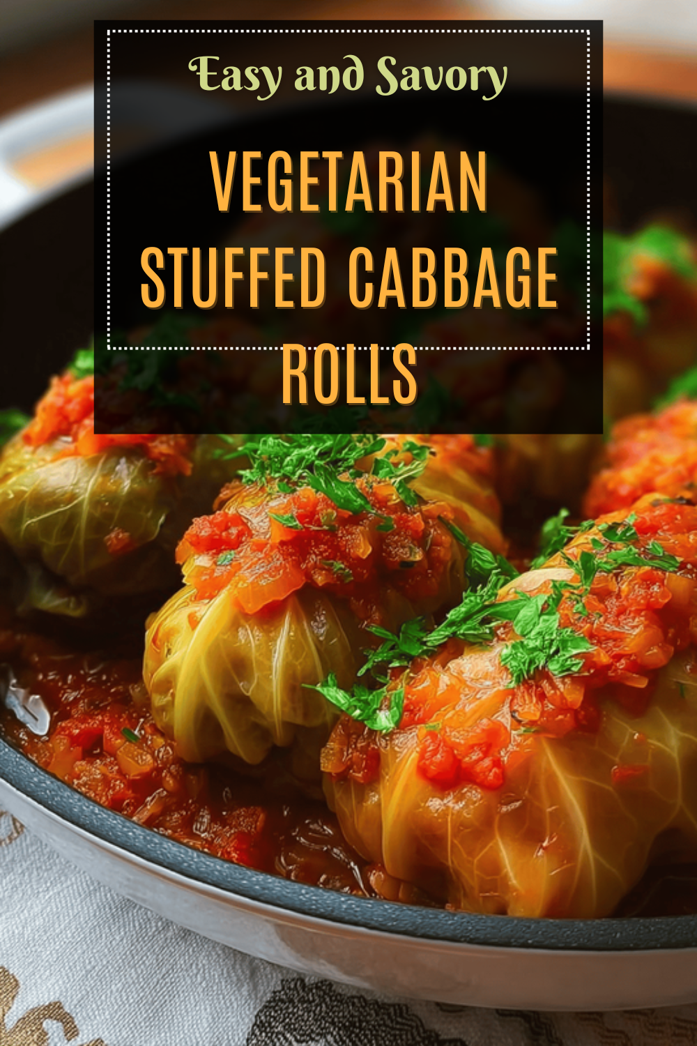 Vegetarian Stuffed Cabbage Rolls