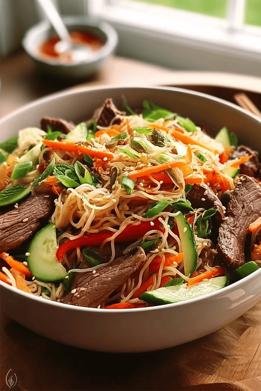 Asian Noodle Beef Salad