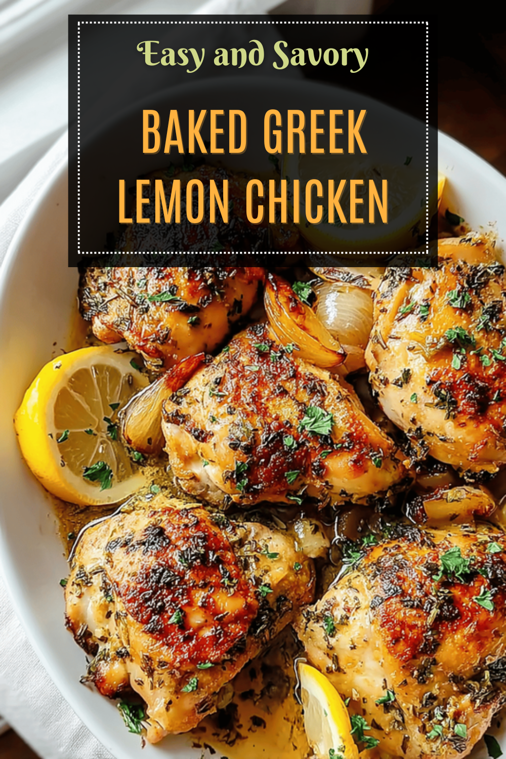 Baked Greek Lemon Chicken