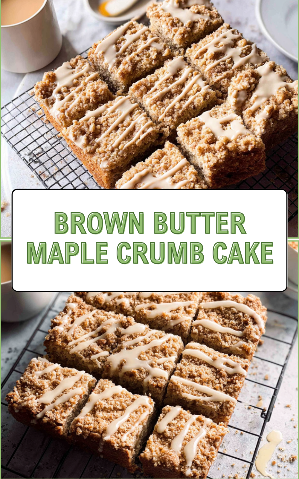 Brown Butter Maple Crumb Cake