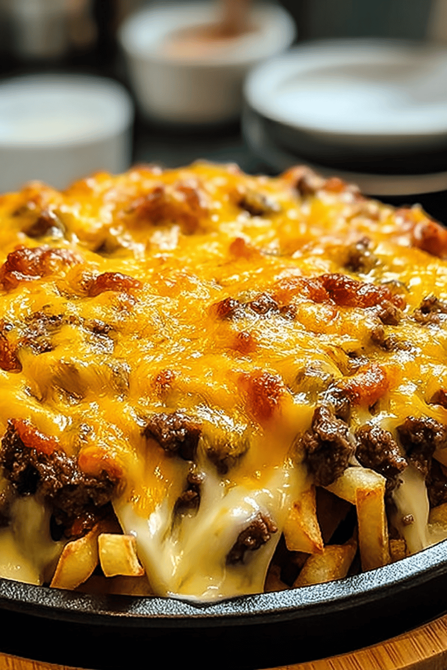 Cheeseburger French Fry Bake