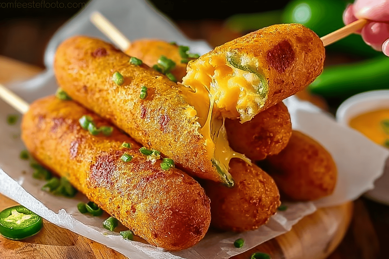 Cheesy Jalapeno Corn Dogs