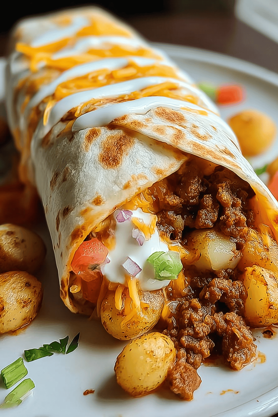 Cheesy Potato Burritos