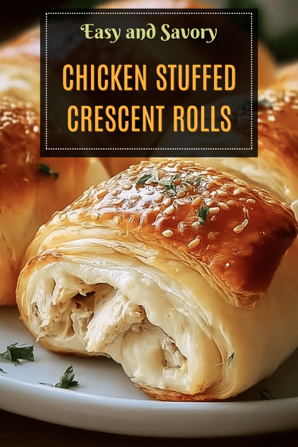 Chicken Stuffed Crescent Rolls