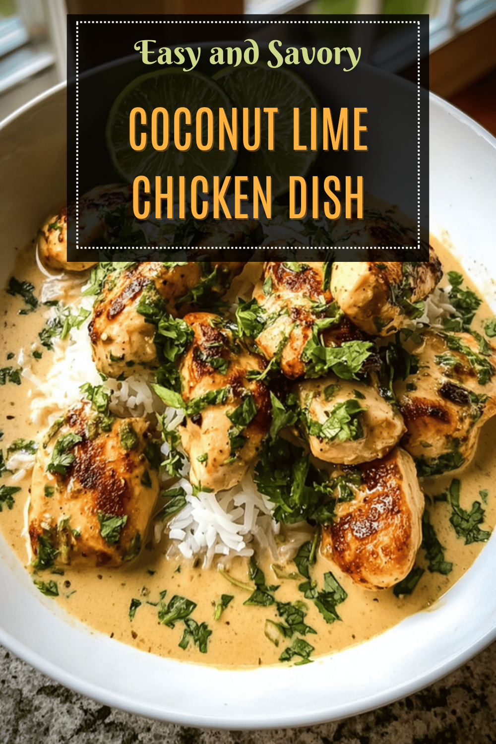 Coconut Lime Chicken Dish