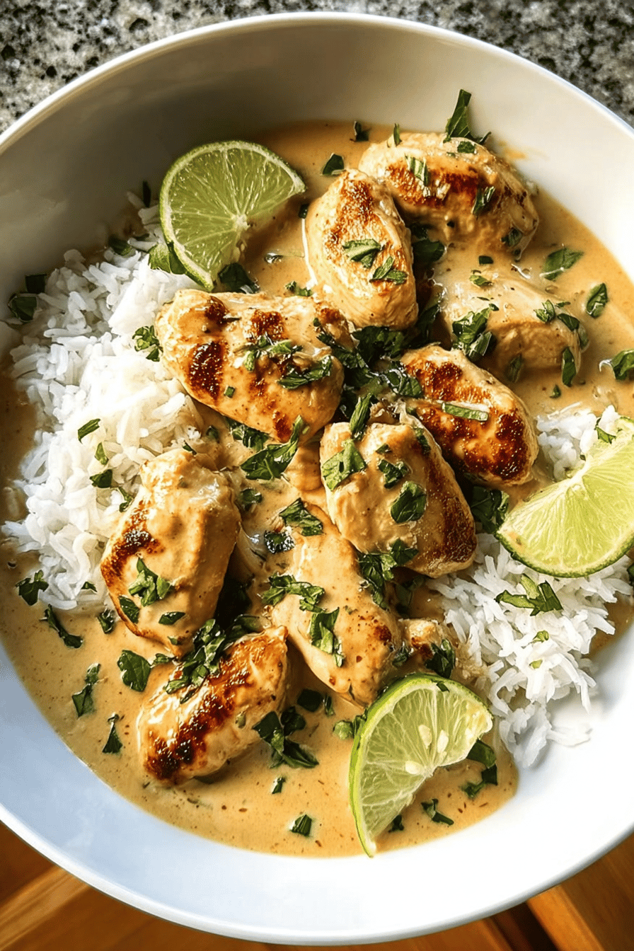 Coconut Lime Chicken Dish