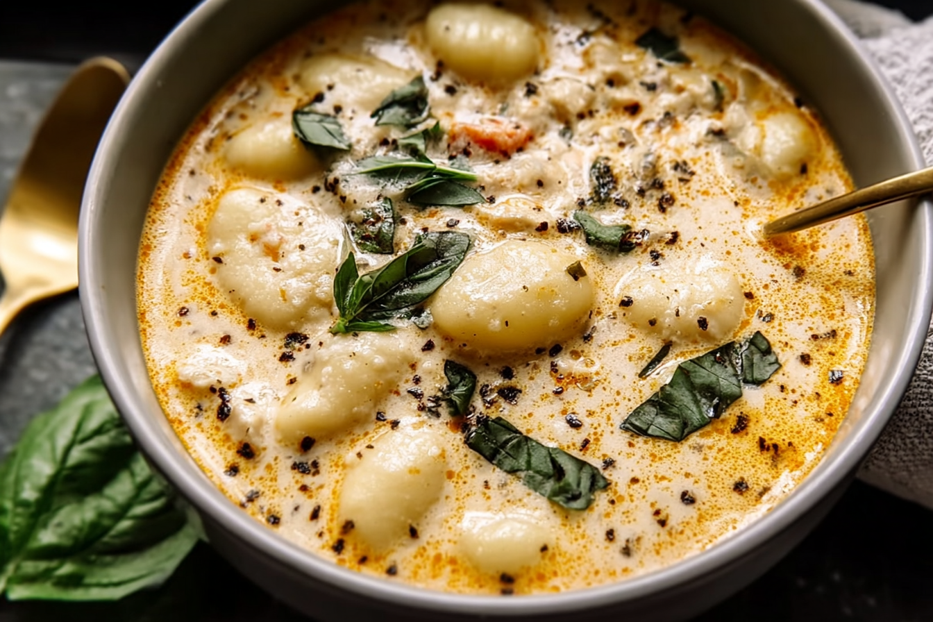 Creamy Chicken Gnocchi Soup