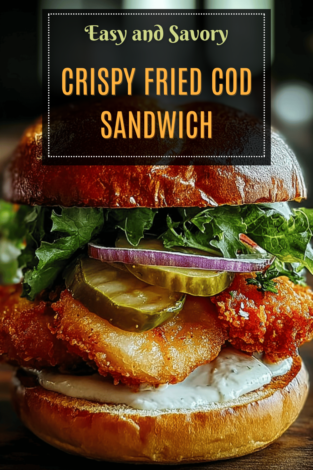 Crispy Fried Cod Sandwich