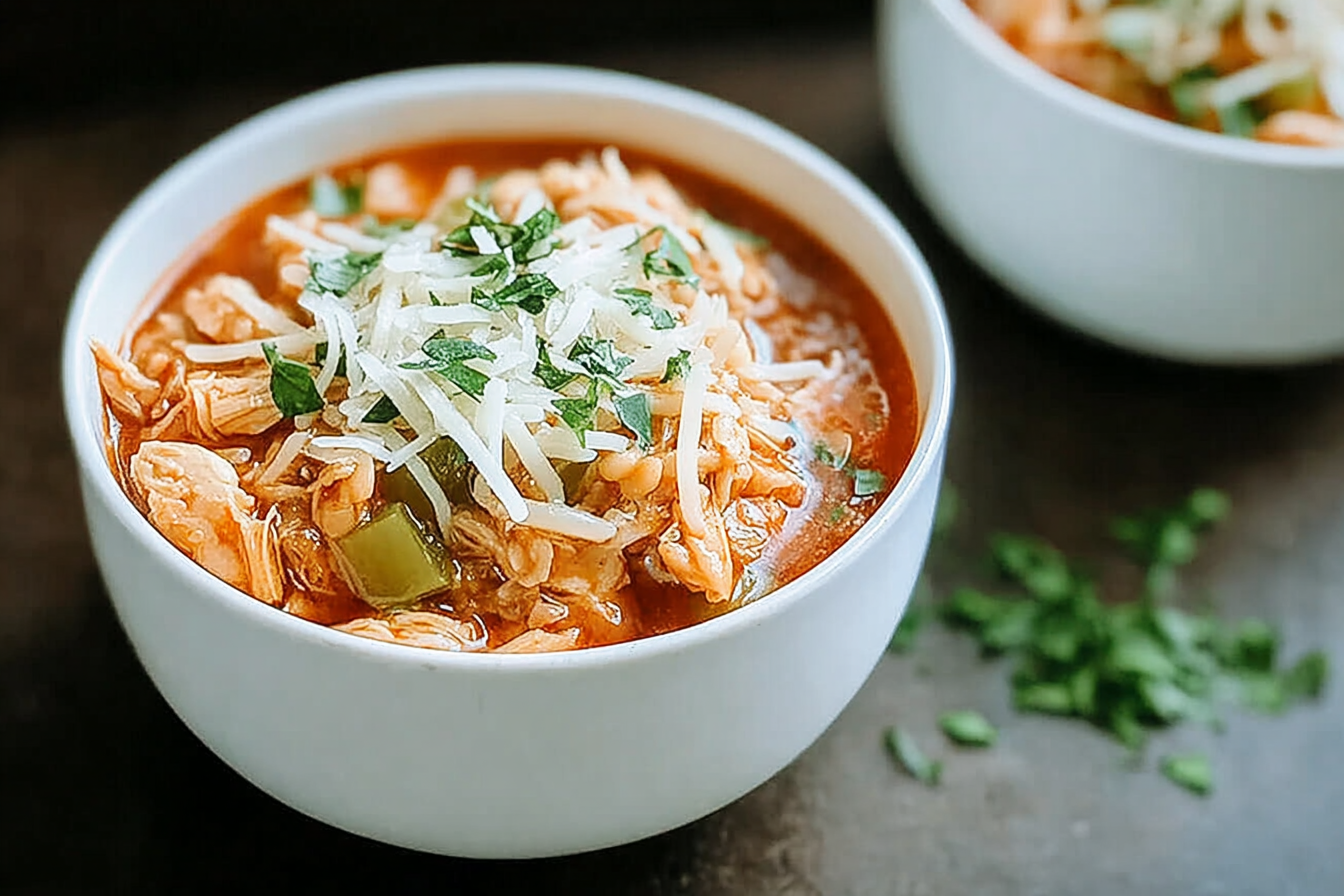 Crockpot Chicken Parmesan Soup