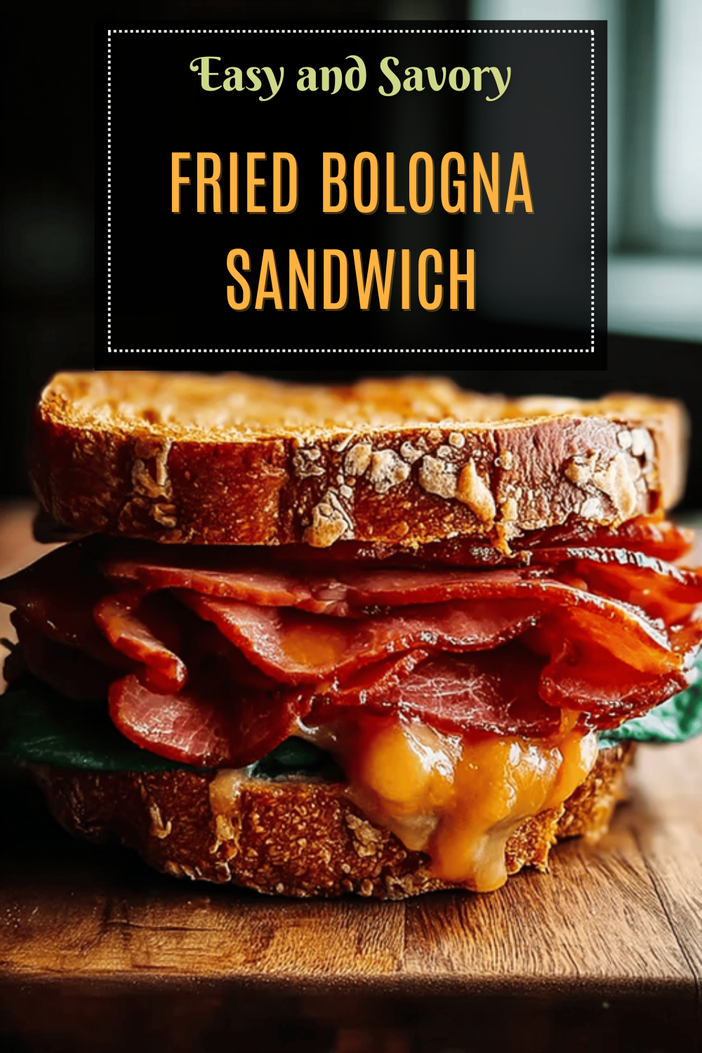 Fried Bologna Sandwich