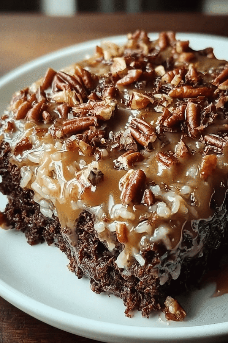 German Chocolate Poke Cake 35.Png