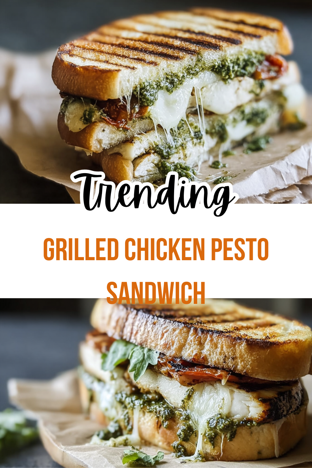 Grilled Chicken Pesto Sandwich