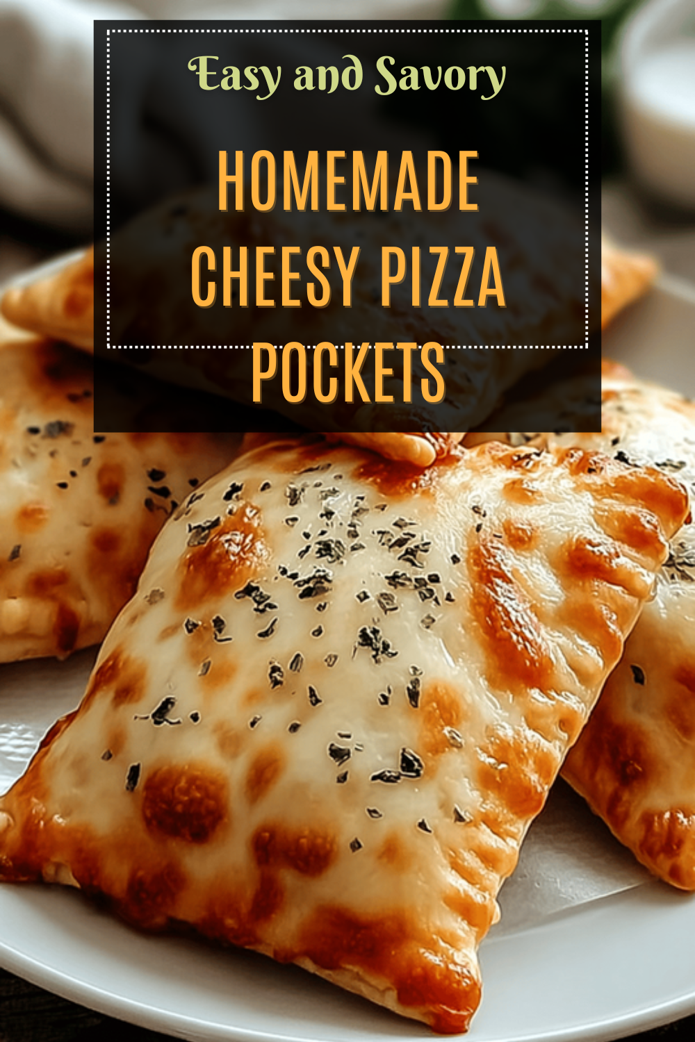 Homemade Cheesy Pizza Pockets