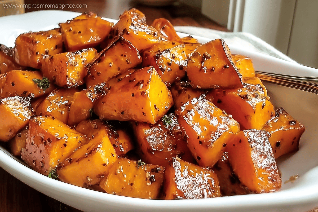 Honey Cinnamon Roasted Sweet Potatoes