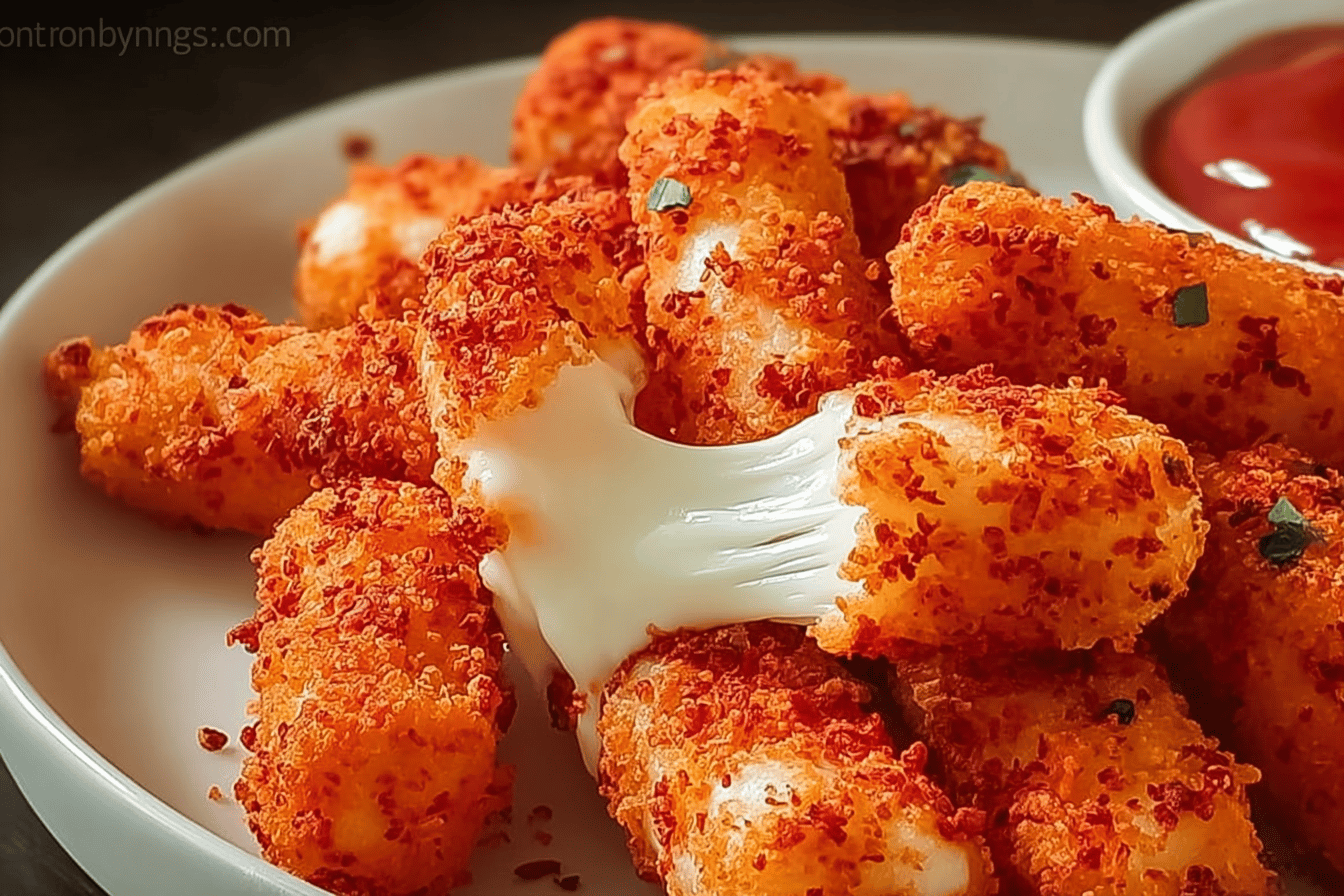 Hot Cheeto Mozzarella Sticks