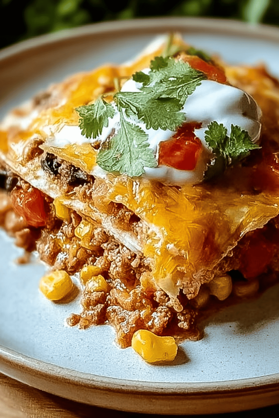 Layered Baked Burritos