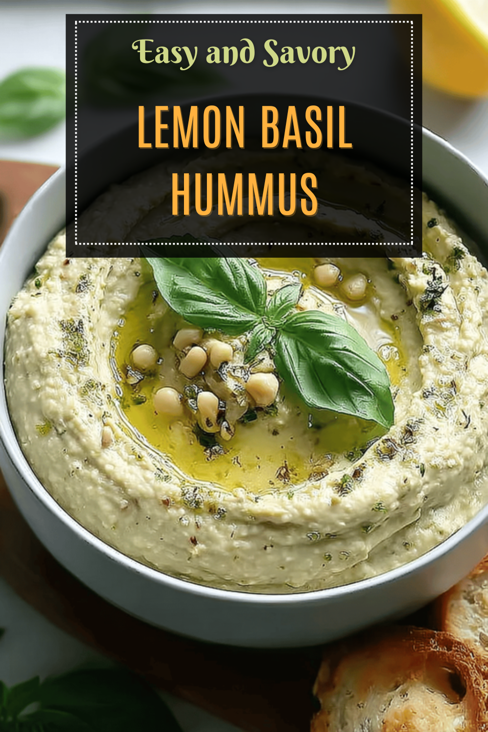 Lemon Basil Hummus
