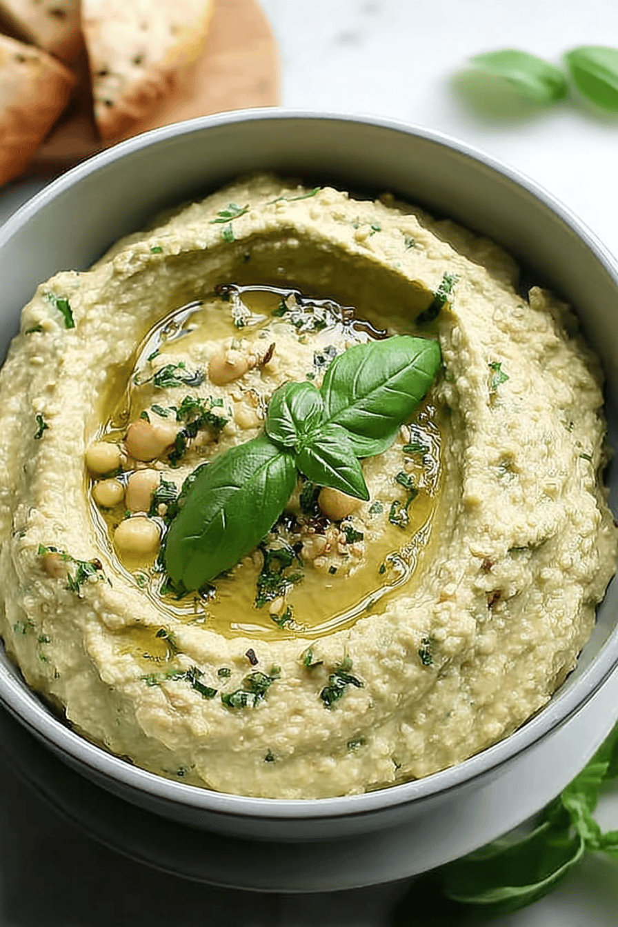 Lemon Basil Hummus