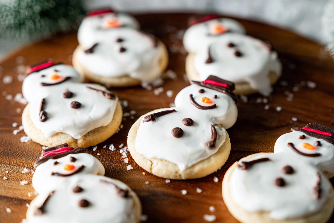 Melting Snowman Cookies