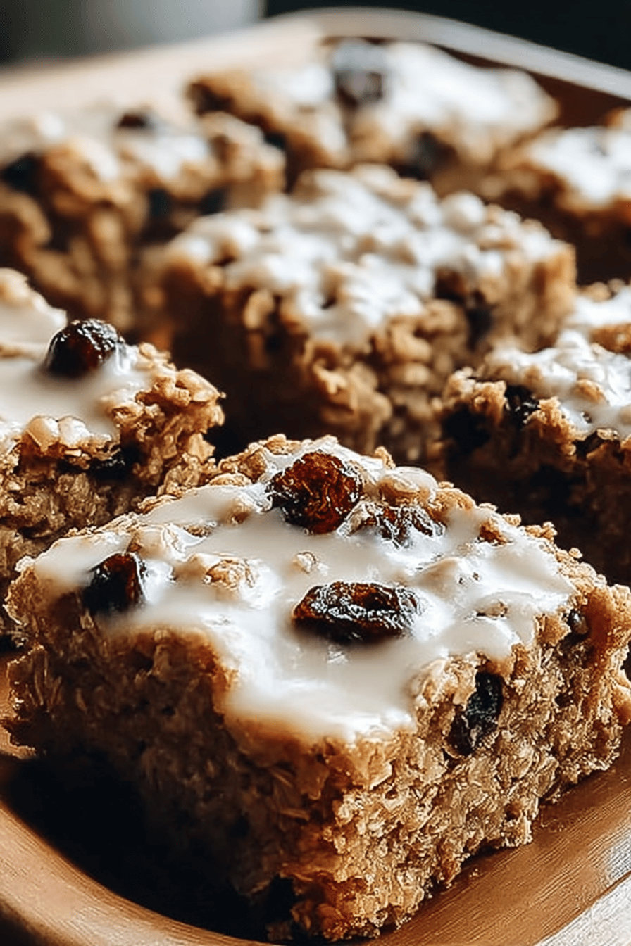 Oatmeal Raisin Cookie Bars