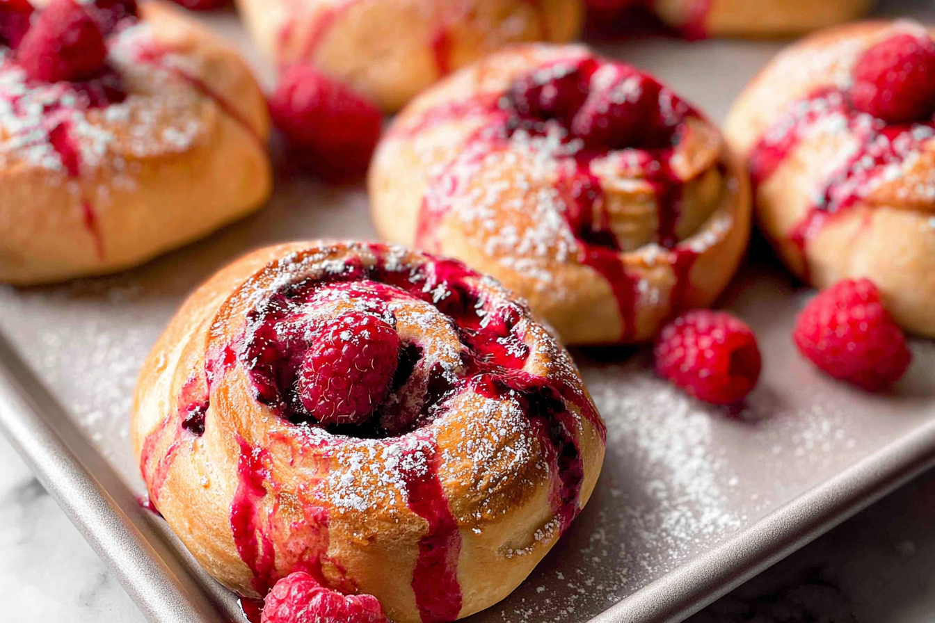 Raspberry Buns