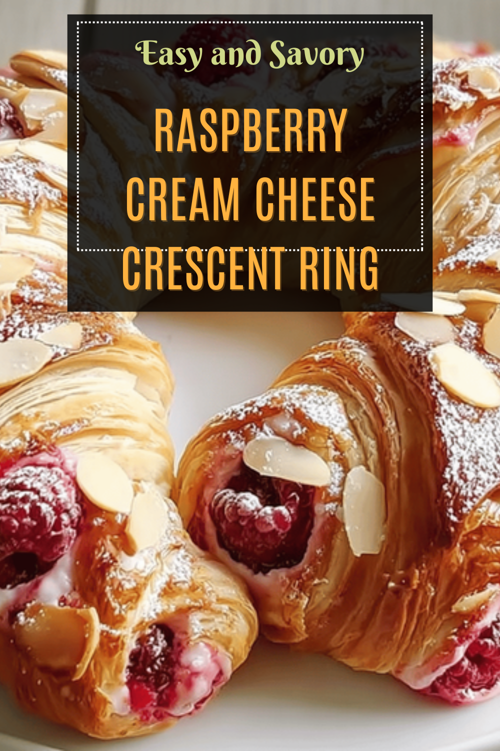 Raspberry Cream Cheese Crescent Ring
