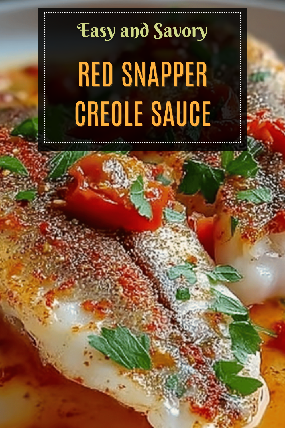 Red Snapper Creole Sauce