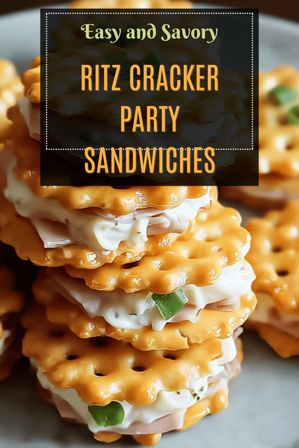 Ritz Cracker Party Sandwiches
