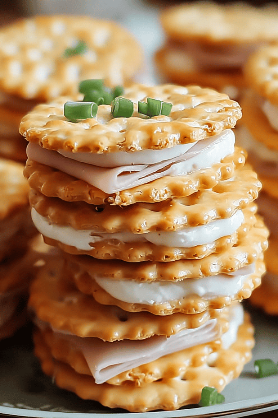 Ritz Cracker Party Sandwiches