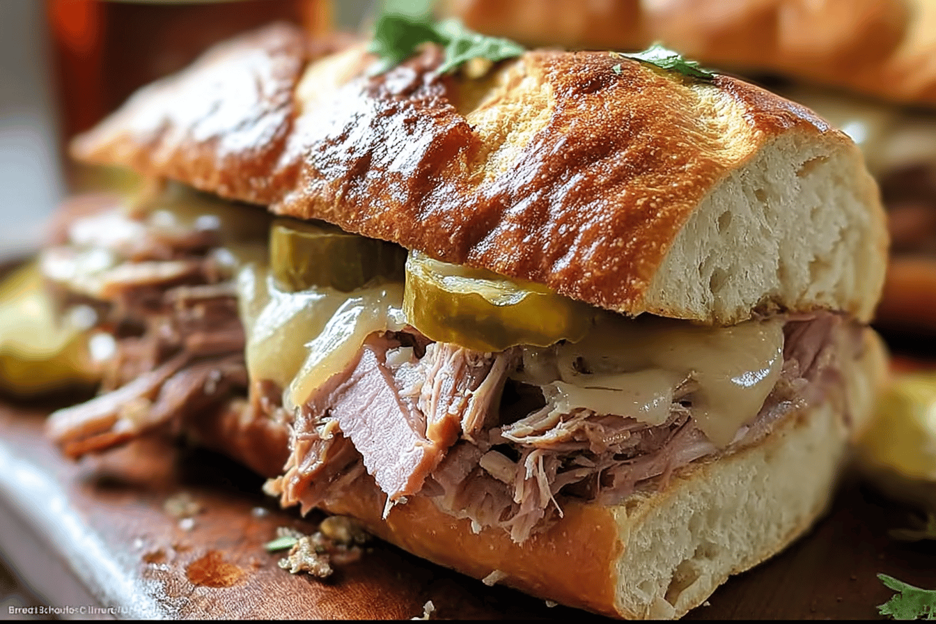 Slow Cooker Cuban Sandwiches