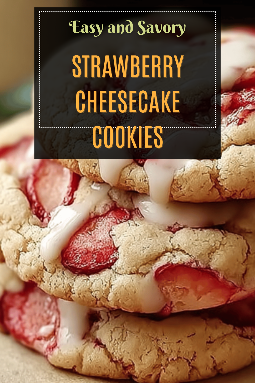 Strawberry Cheesecake Cookies