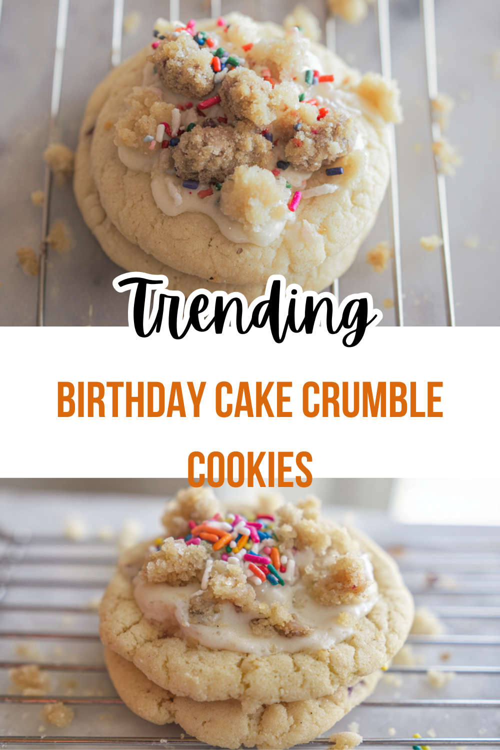 Birthday Cake Crumble Cookies