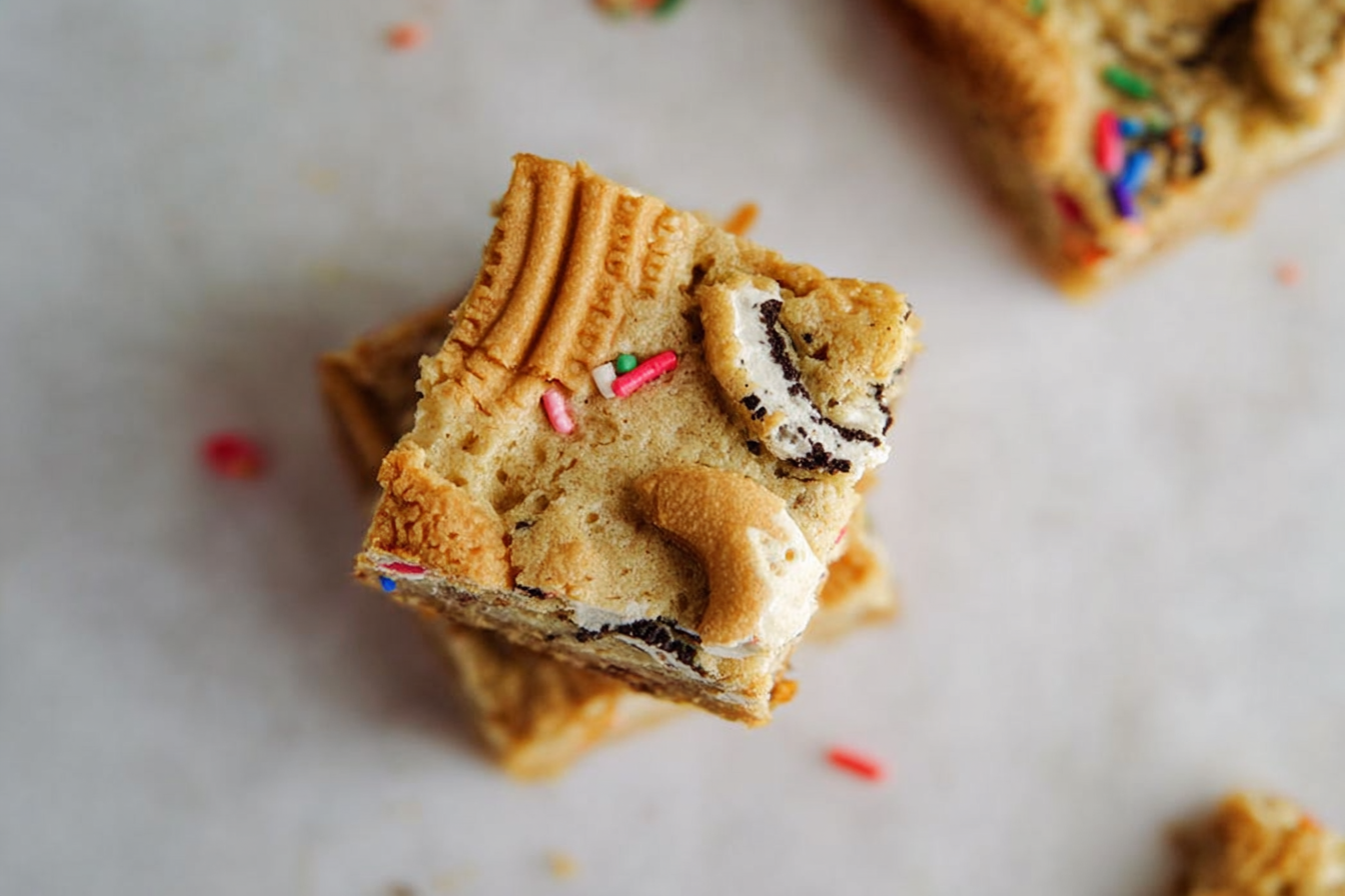 Birthday Oreo Blondies