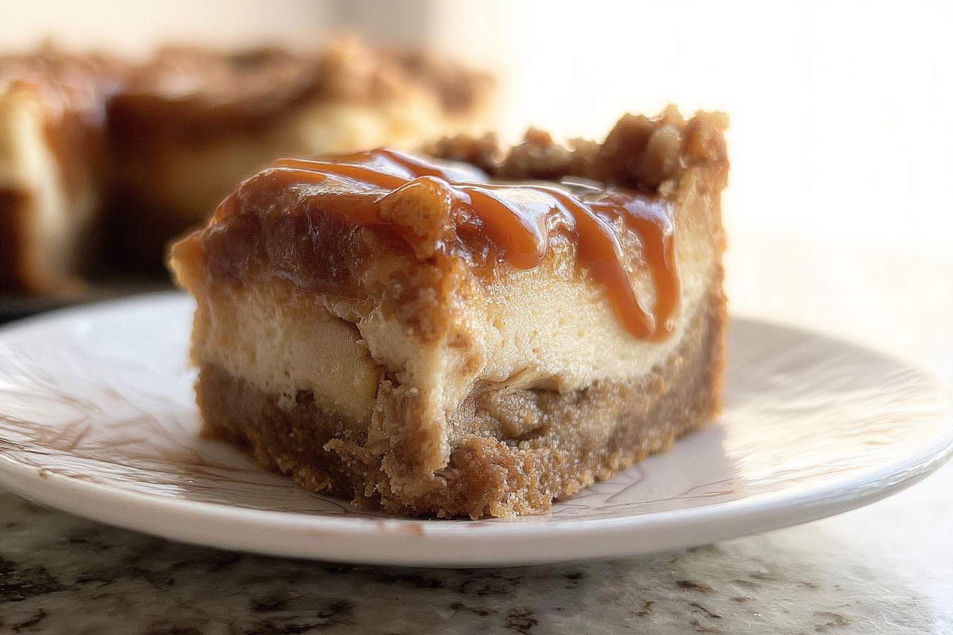 Caramel Apple Cheesecake Bars