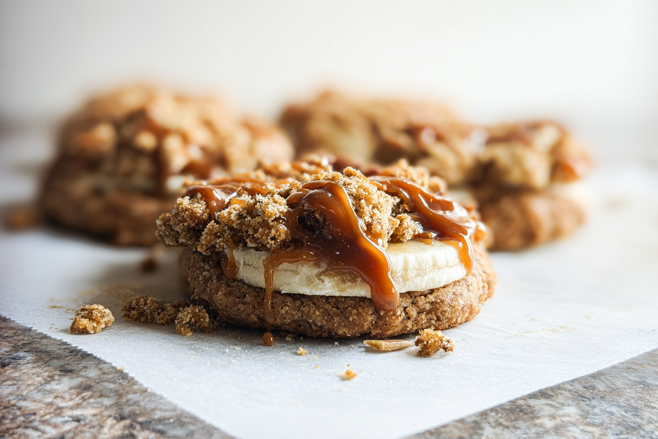 Caramel Banana Bread Cookies