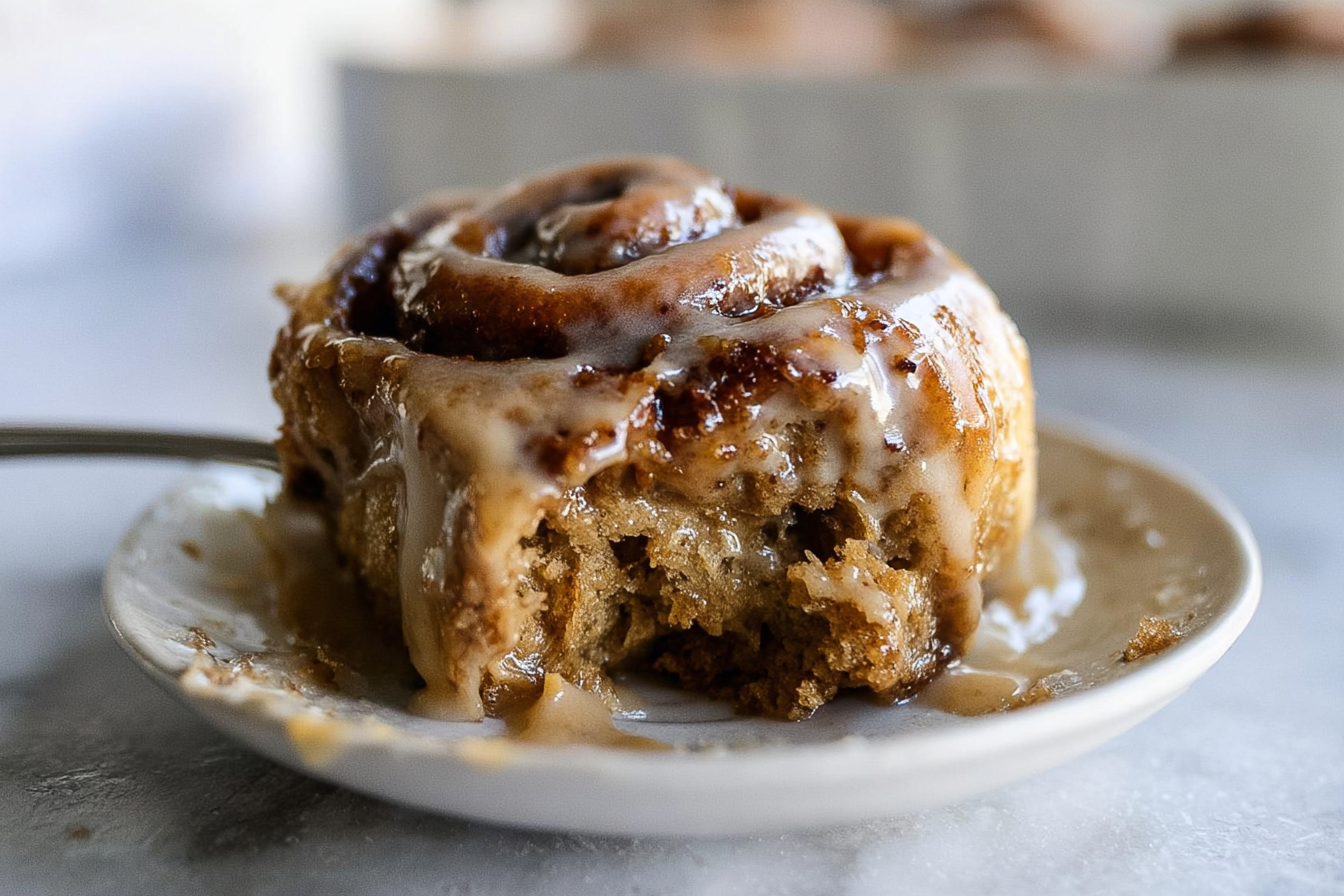 Caramel Gingerbread Cinnamon Rolls
