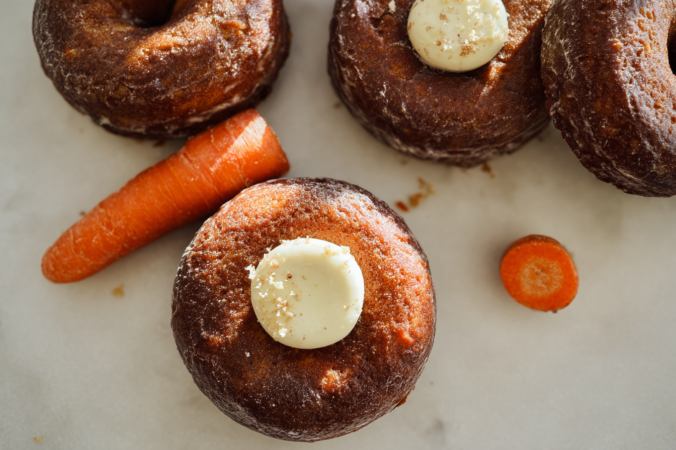 Carrot Cake Brioche Donuts